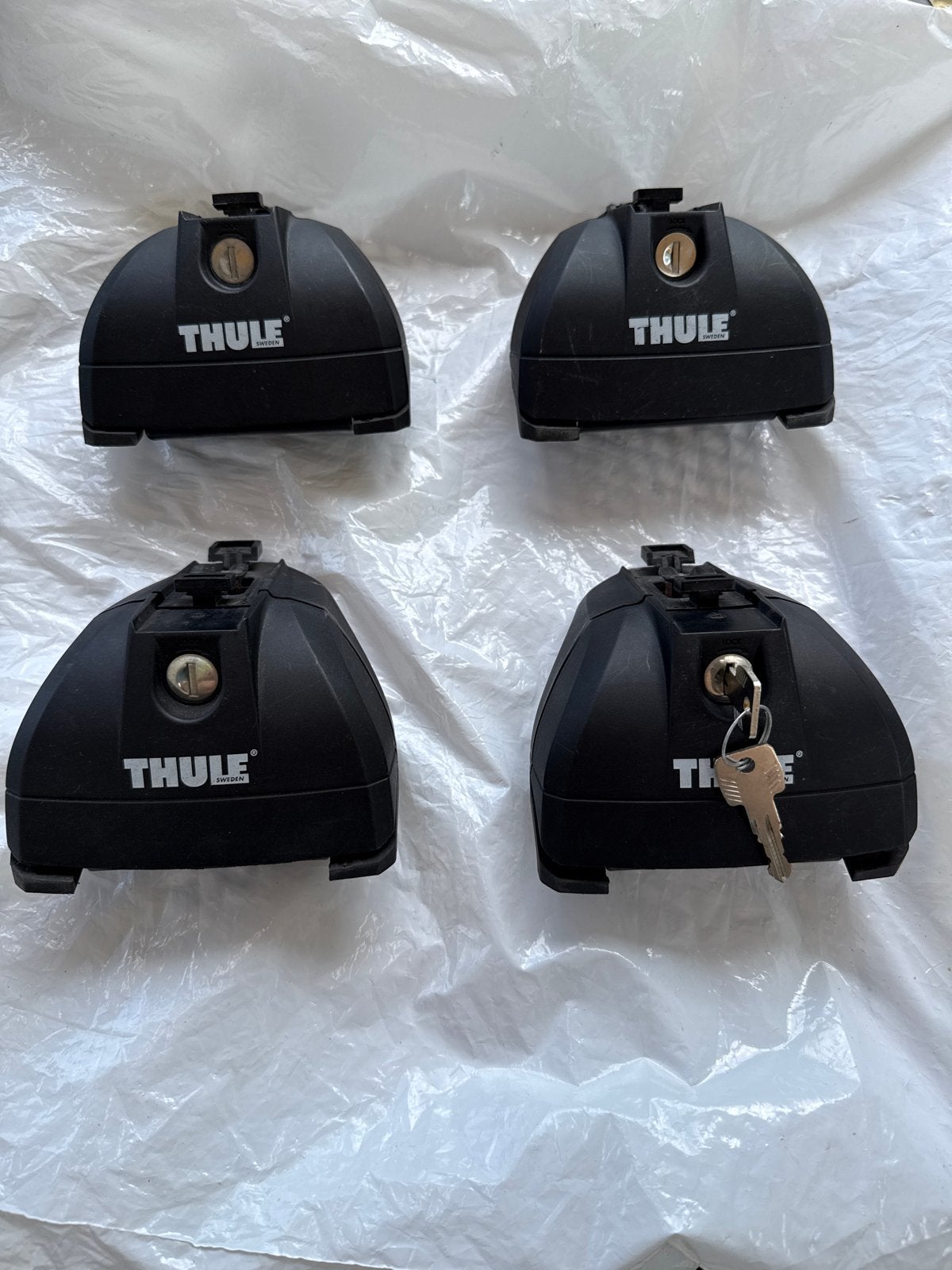 Thule dakdragerset 753, 004 klem, kit 4030 Mitsubishi Outlan, Auto diversen, Dakdragers, Ophalen, Gebruikt
