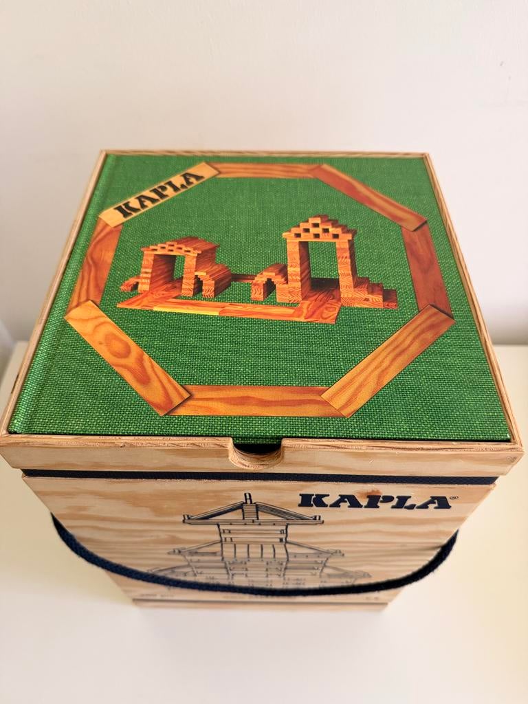 Kapla bouwblokken zo goed als nieuw met houten bak, Ophalen of Verzenden, Zo goed als nieuw, Overige merken