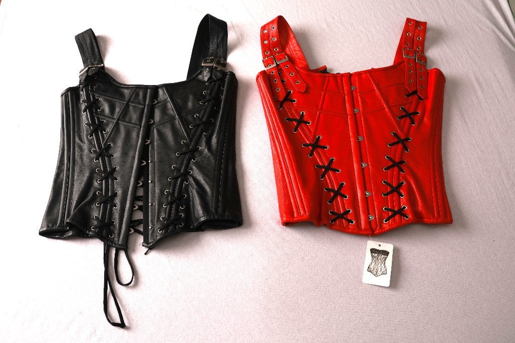prachtige echte leren korset in grote maten, Kleding | Dames, Grote Maten, Nieuw, Overige typen, Overige kleuren, Ophalen of Verzenden