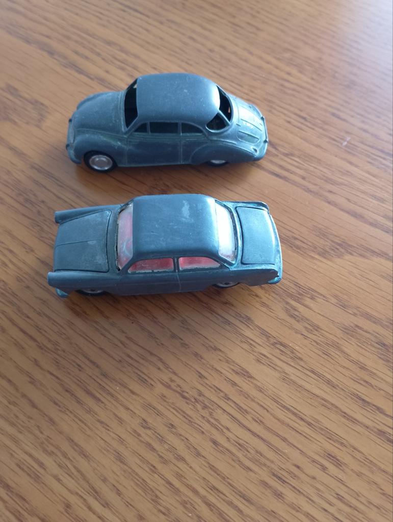 Vintage modelauto's: Lion car D.K.W mini V.W 1500 gama, Ophalen, Gebruikt, Auto, Overige merken