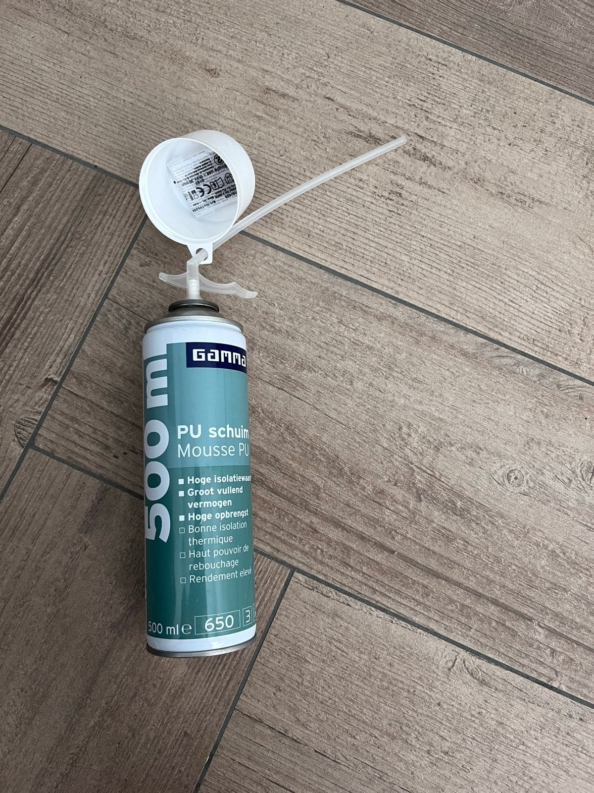 Gamma PU schuim 500ml - Hoge isolatiewaarde, Doe-het-zelf en Verbouw, Minder dan 4 cm, Overige materialen, Nieuw, Ophalen of Verzenden