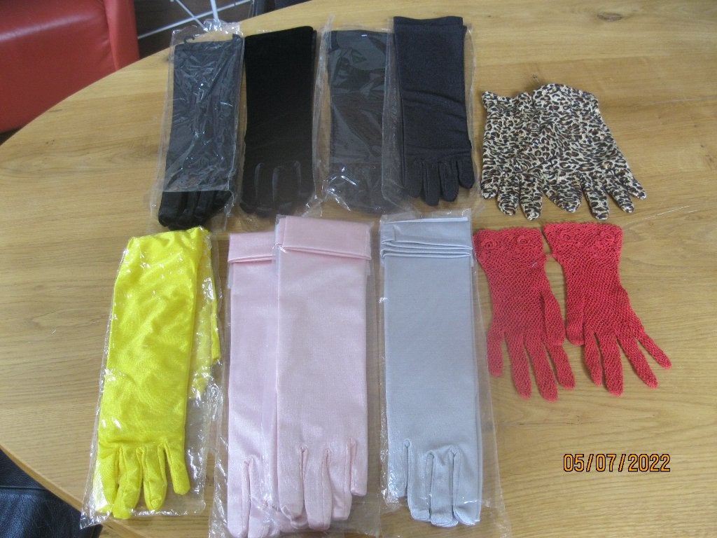 Gala handschoenen:zwart,wit,rood,roze,zilver,geel,pantherpr, Ophalen of Verzenden, Zo goed als nieuw, Huwelijk, Accessoires