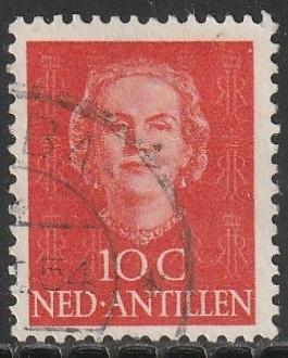 Antillen 1950 220 Juliana 10c, Gest, Postzegels en Munten, Postzegels | Nederlandse Antillen en Aruba, Ophalen of Verzenden, Gestempeld
