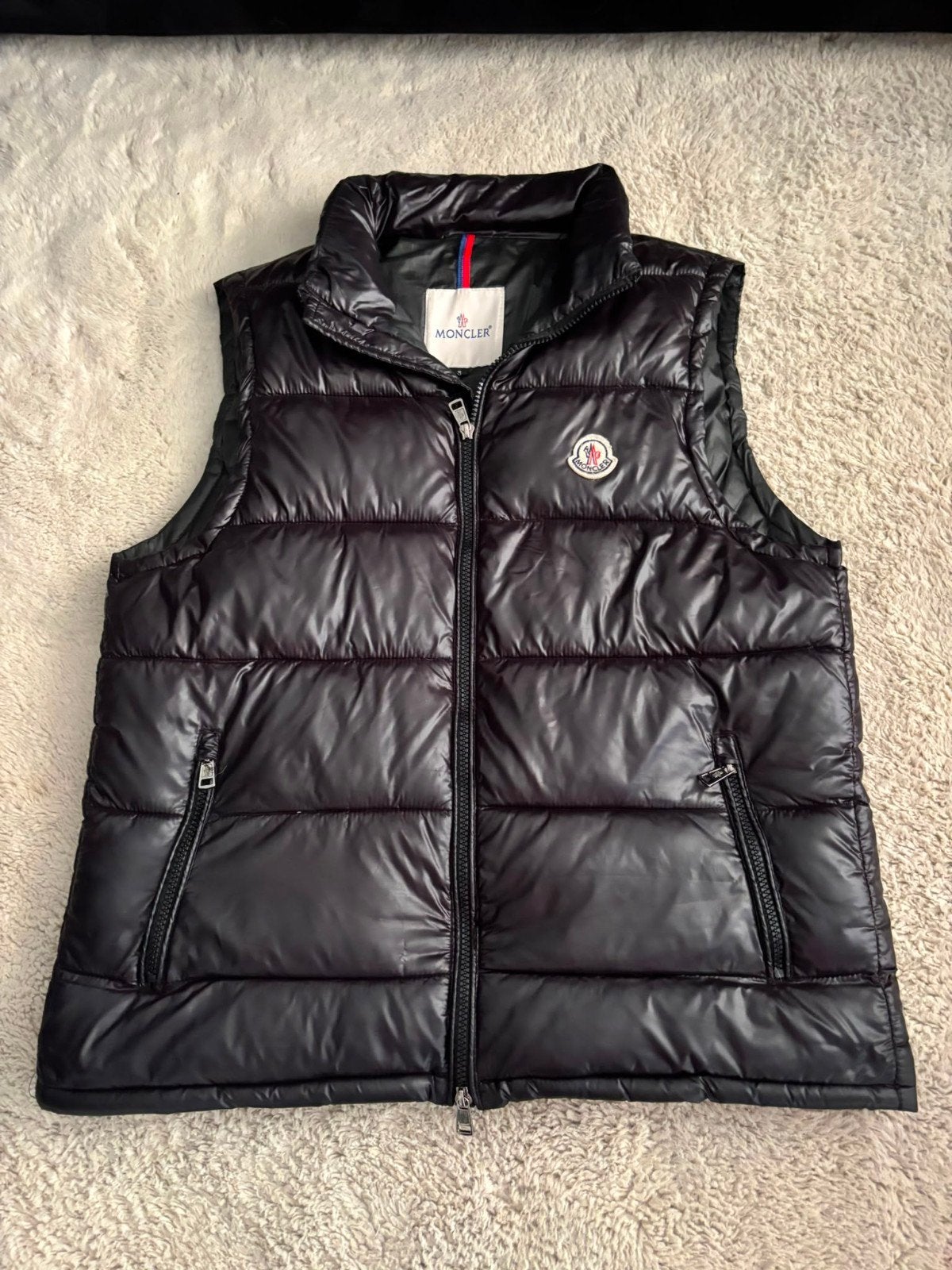 Moncler Bodywarmer Zwart Maat S, Zwart, Moncler, Ophalen of Verzenden, Zo goed als nieuw