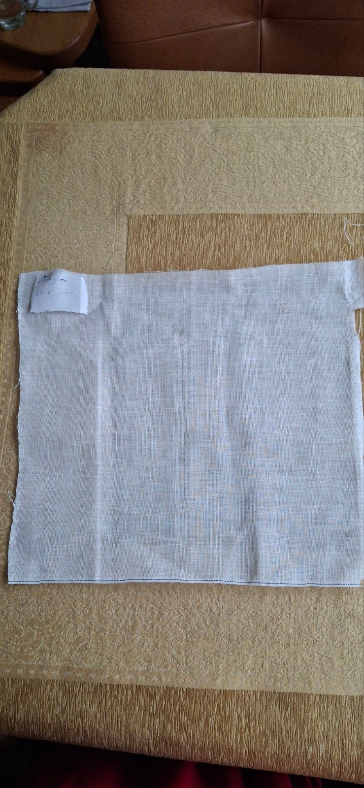 kaaslinnen voor borduurwerk of handwerk - 40 x 55 cm, Ophalen of Verzenden, Zo goed als nieuw, Handborduren, Onderdeel of Toebehoren