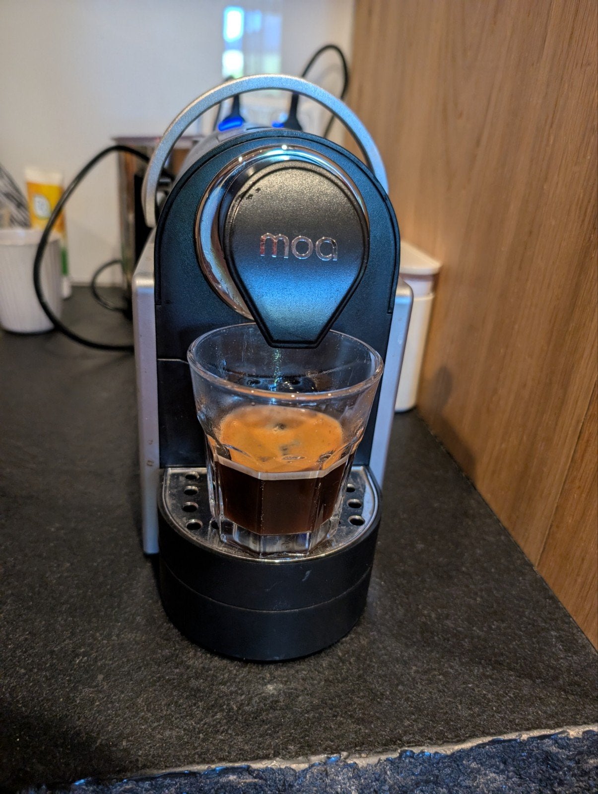 MOA Espresso Apparaat - Compact, Witgoed en Apparatuur, Koffiezetapparaten, Koffiepads en cups, Gebruikt, Espresso apparaat, Ophalen of Verzenden
