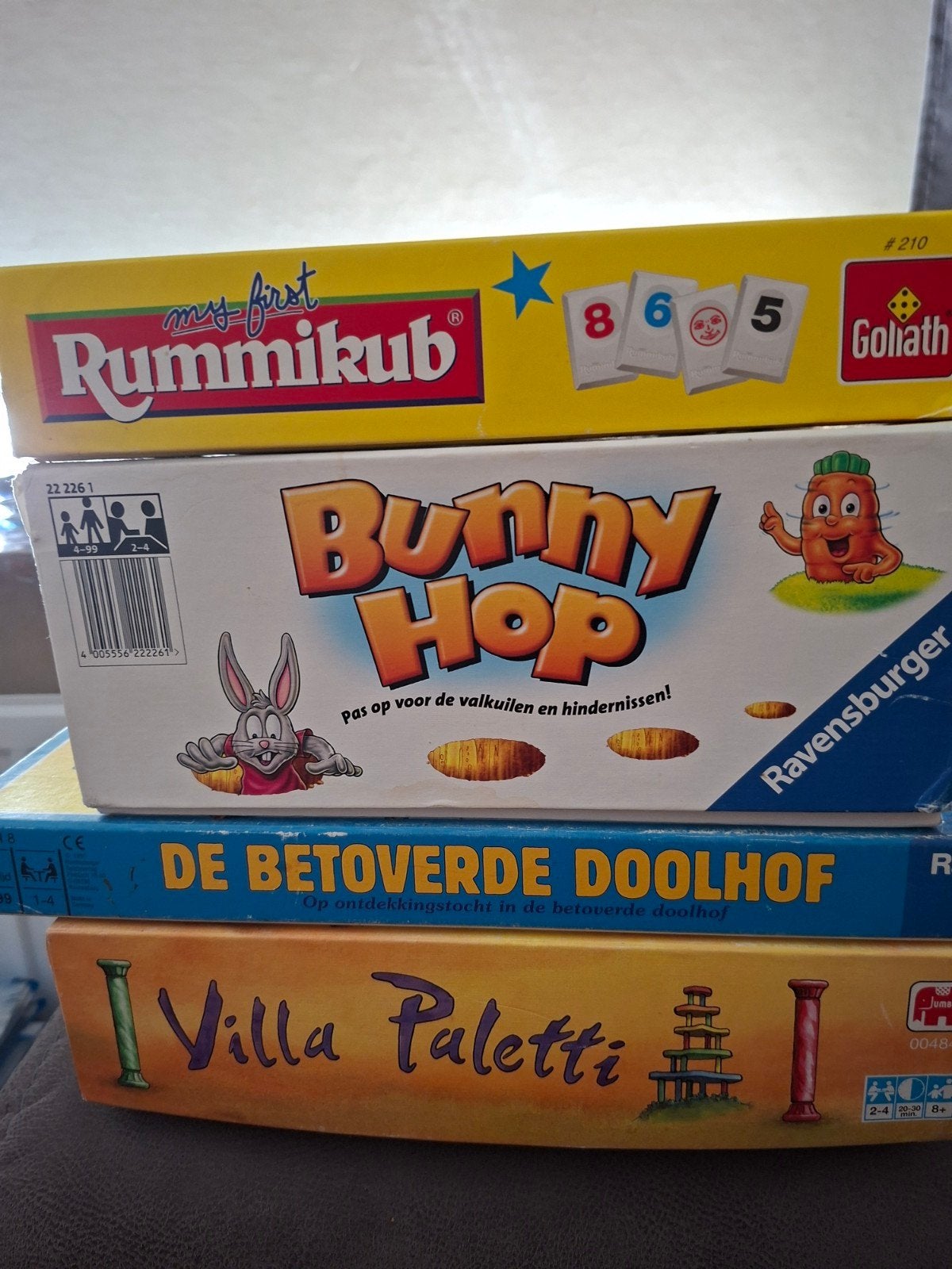 Bordspellen, Ophalen
