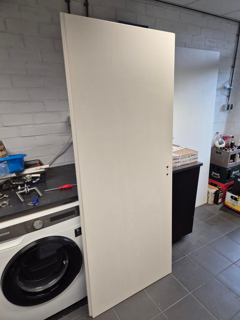 Gratis Diverse opdekdeuren links/rechtsdraaiend incl. beslag, Ophalen, Gebruikt, Hout, Binnendeur