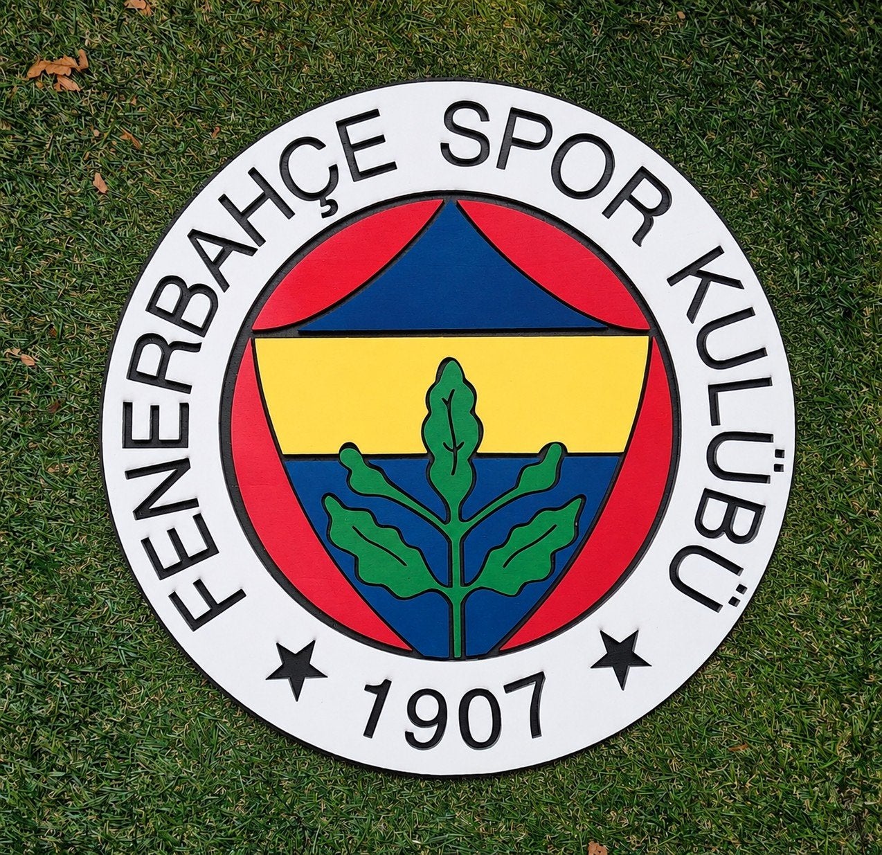 Fenerbahçe Logo Hout 3D – 38 cm – Wanddecoratie, Verzamelen, Verzenden, Nieuw, Buitenlandse clubs, Overige typen