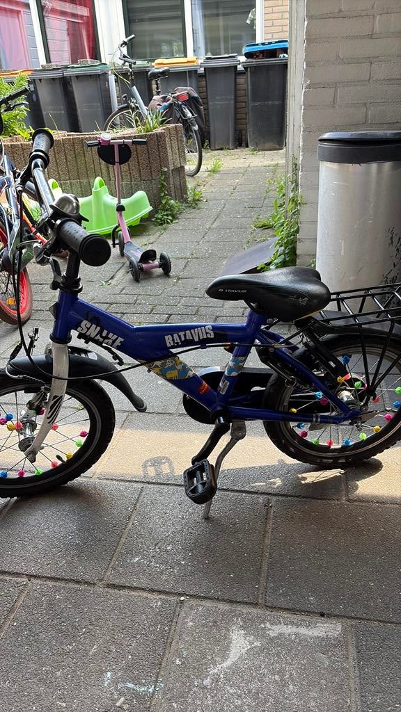Batavus jongensfiets, Fietsen en Brommers, Fietsen | Kinderfietsjes, Ophalen, Gebruikt, Velgrem, Minder dan 16 inch