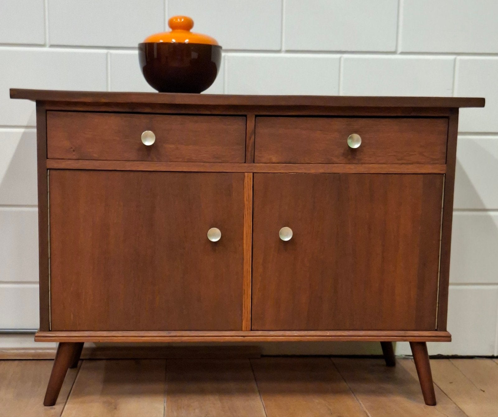 Vintage, Teak kastje, Midcentury, kast, dressoir, Huis en Inrichting, Ophalen, Zo goed als nieuw, 25 tot 50 cm, 50 tot 100 cm