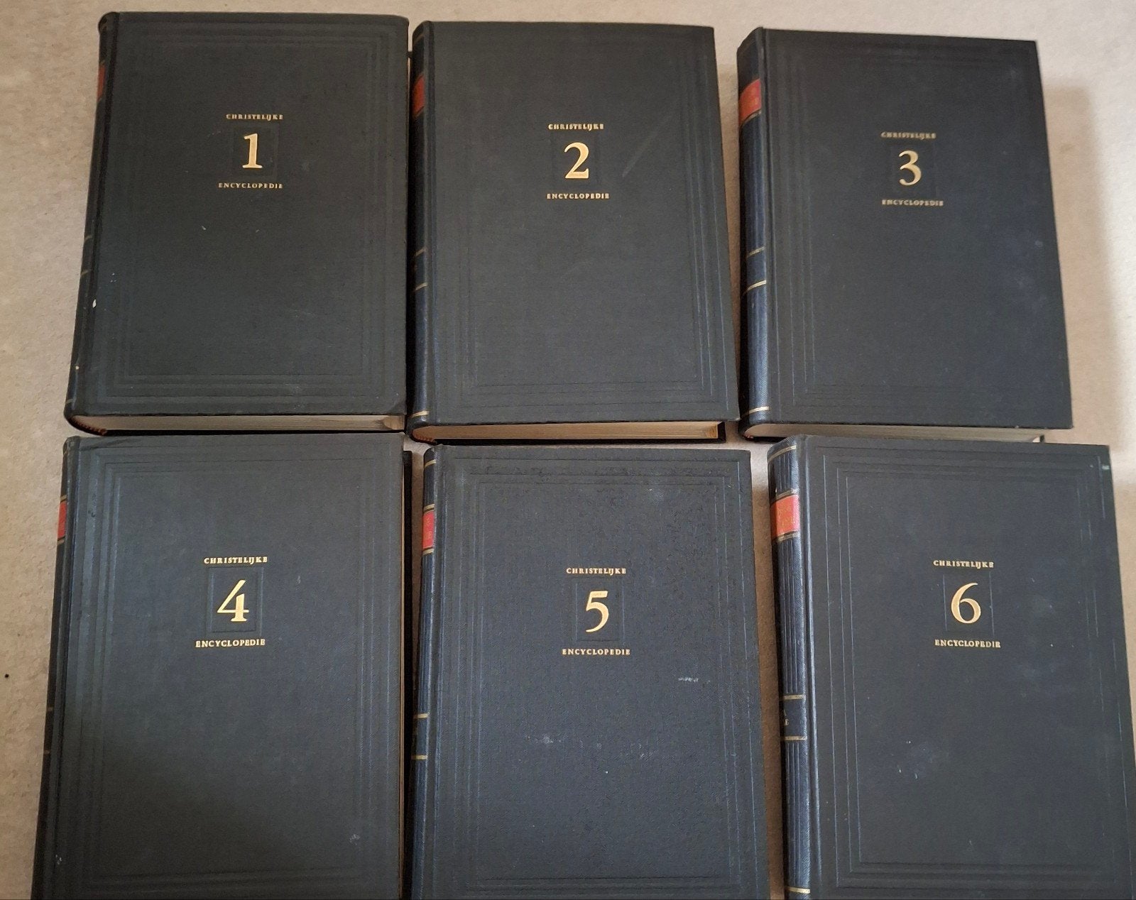 Christelijke Encyclopedie - Complete set (6 delen), Gelezen, Complete serie, Ophalen of Verzenden, Grosheide - van Itterzon - Overduin