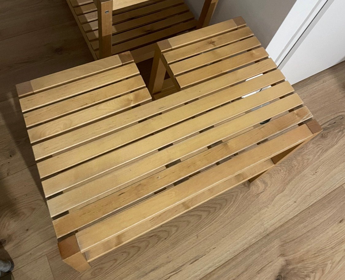Ikea Molger Muskan badkamer wasbak rek / bankje, Ophalen, Gebruikt