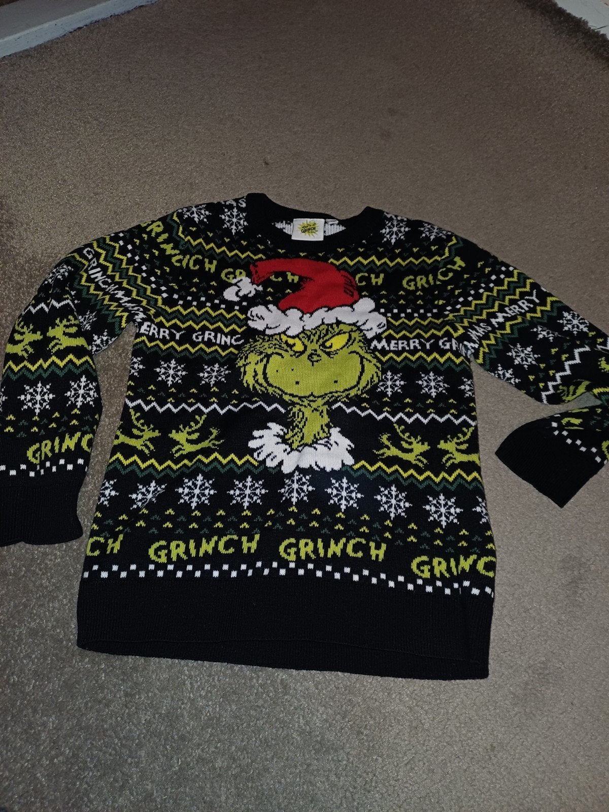 Nieuwe Grinch Kersttrui - Maat 122/128, Kinderen en Baby's, Ophalen of Verzenden