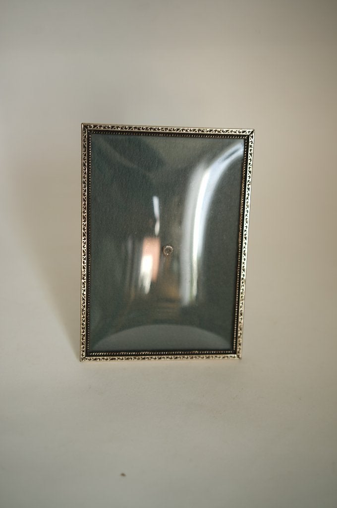 vintage zilverkleurig bol glas fotolijst jyden Denemarken D, Huis en Inrichting, Woonaccessoires | Lijsten, Ophalen of Verzenden