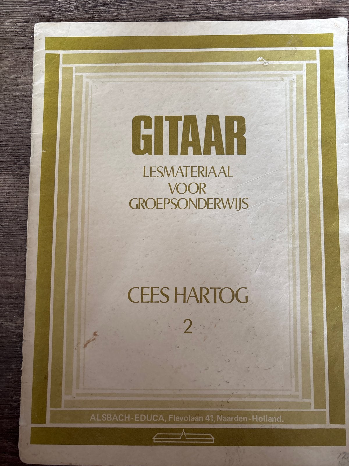 Gitaar Lesmateriaal voor Groepsonderwijs - Cees Hartog 2, Overige genres, Les of Cursus, Ophalen of Verzenden, Gitaar