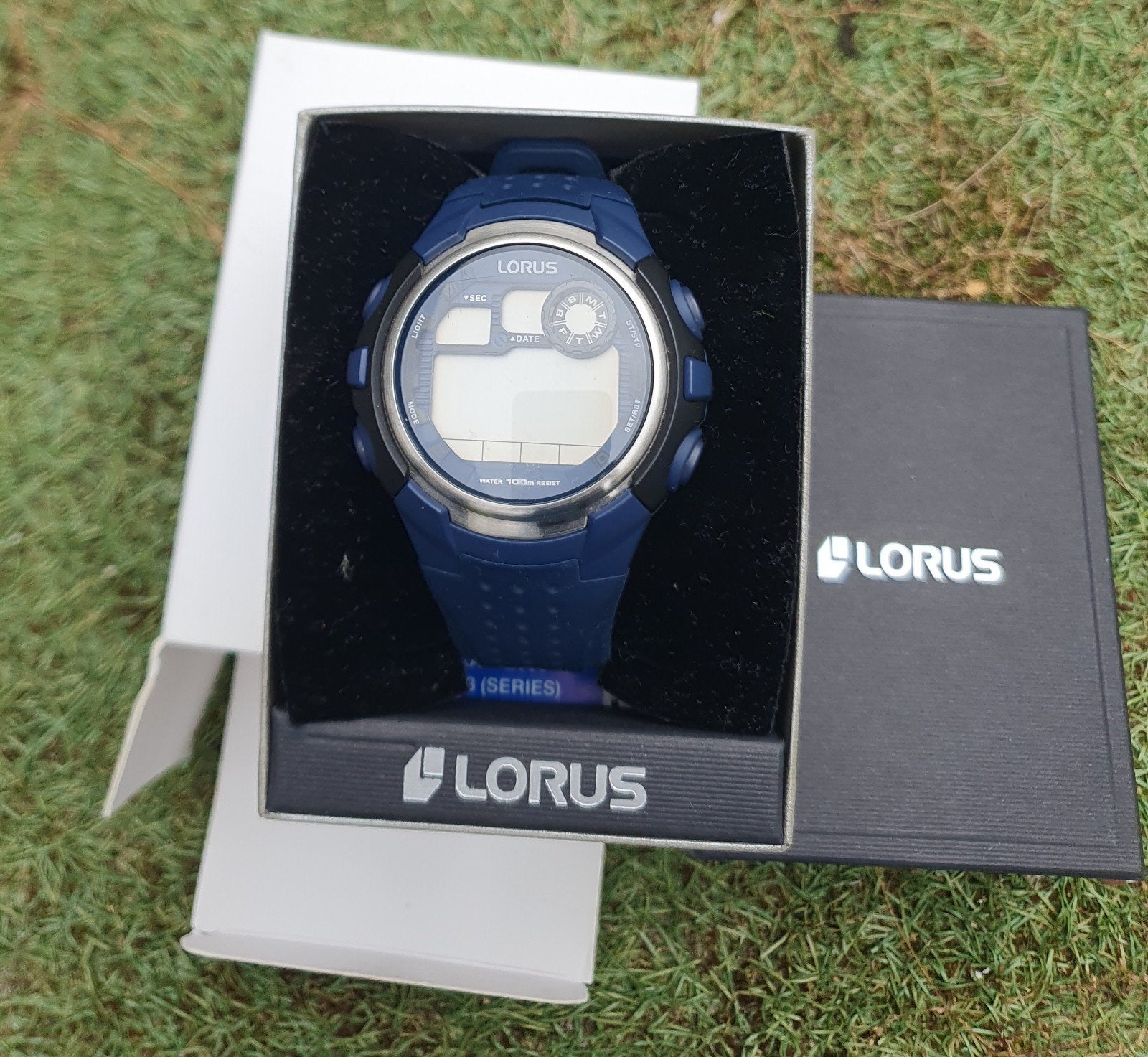 Sport horloge, Sieraden, Tassen en Uiterlijk, Horloges | Kinderen, Ophalen of Verzenden, Gebruikt, Blauw, Jongen