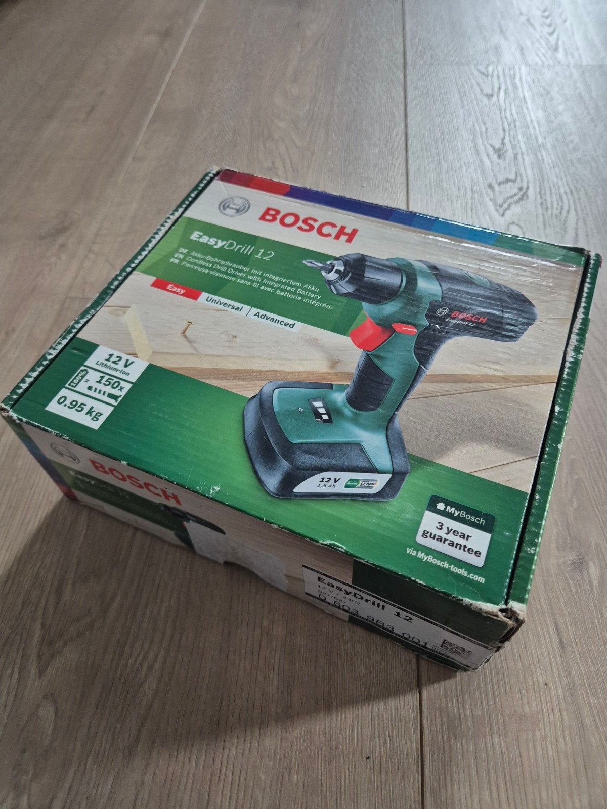 Bosch EasyDrill 12 Accuboormachine met geïntegreerde accu, Ophalen, Variabele snelheid, Minder dan 400 watt, Zo goed als nieuw