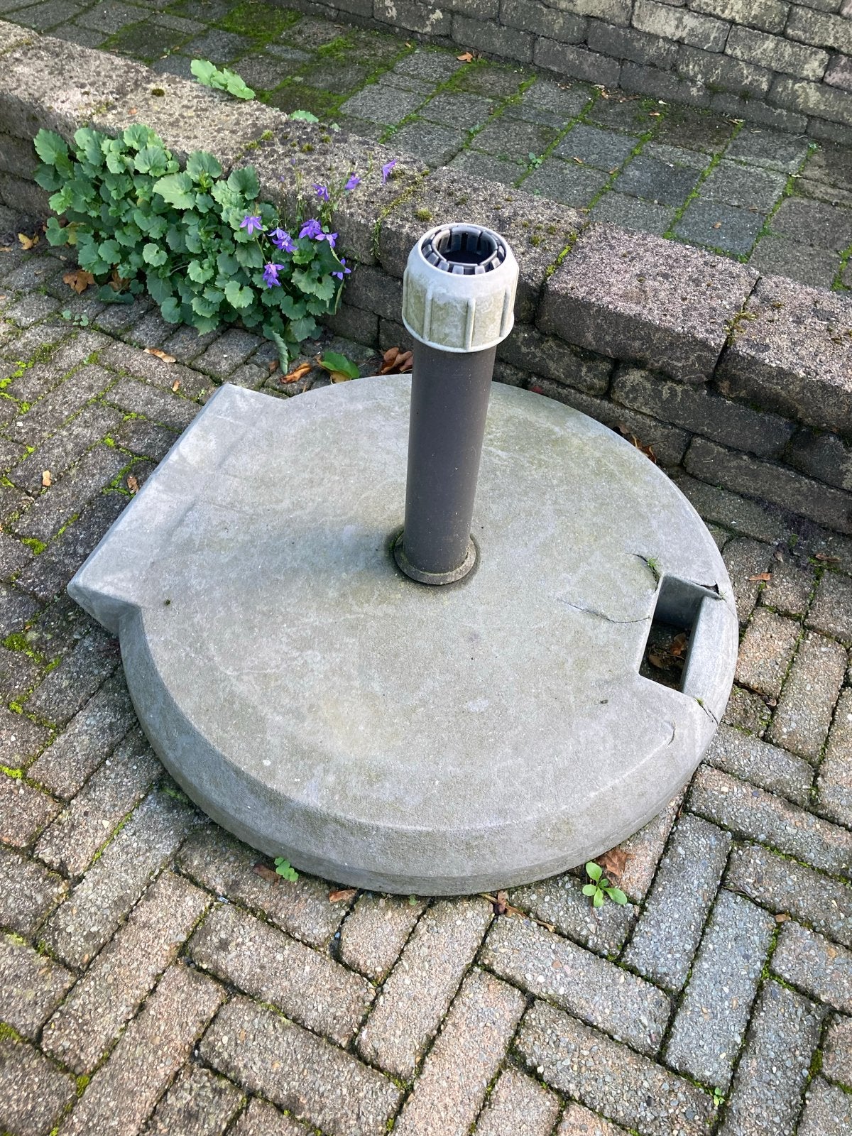 Parasolvoet beton, Tuin en Terras, Ophalen, Gebruikt, Minder dan 1 meter, Parasolvoet