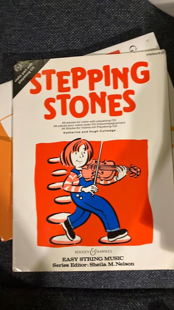 Stepping Stones: Vioollesboek met CD (Katherine Colledge), Gebruikt, Klassiek, Les of Cursus, Ophalen of Verzenden