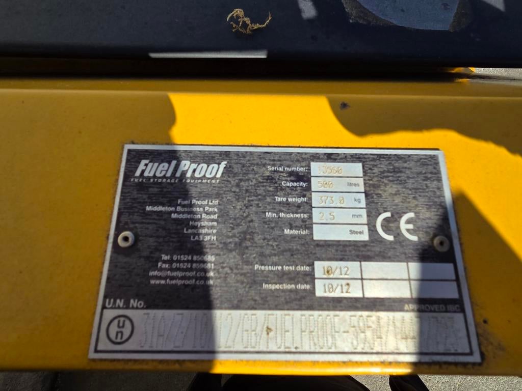 Mobiele dieseltank 500L met handpomp - Fuel Proof, Ophalen of Verzenden