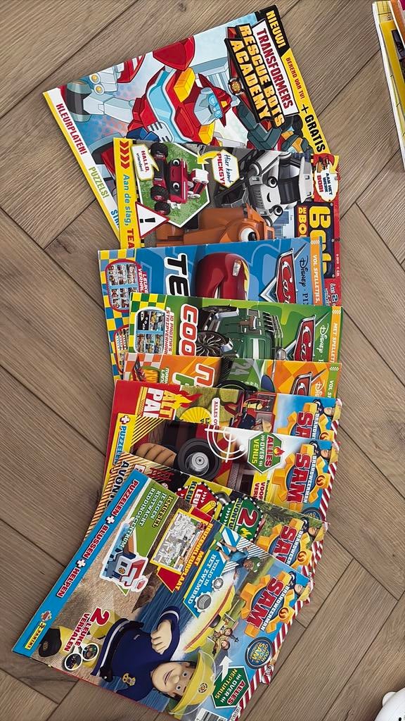 Brandweerman Sam, cars, bob de bouwer en tranformers, Ophalen of Verzenden, Zo goed als nieuw