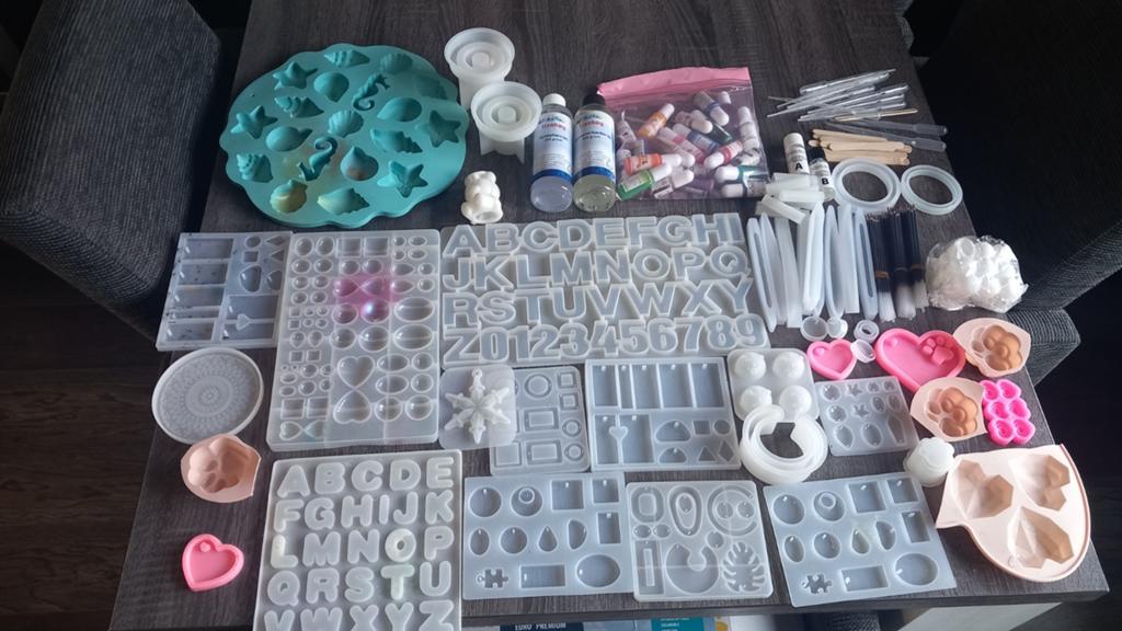 Epoxy spullen..mallen., Ophalen of Verzenden, Zo goed als nieuw, Knutselwerk