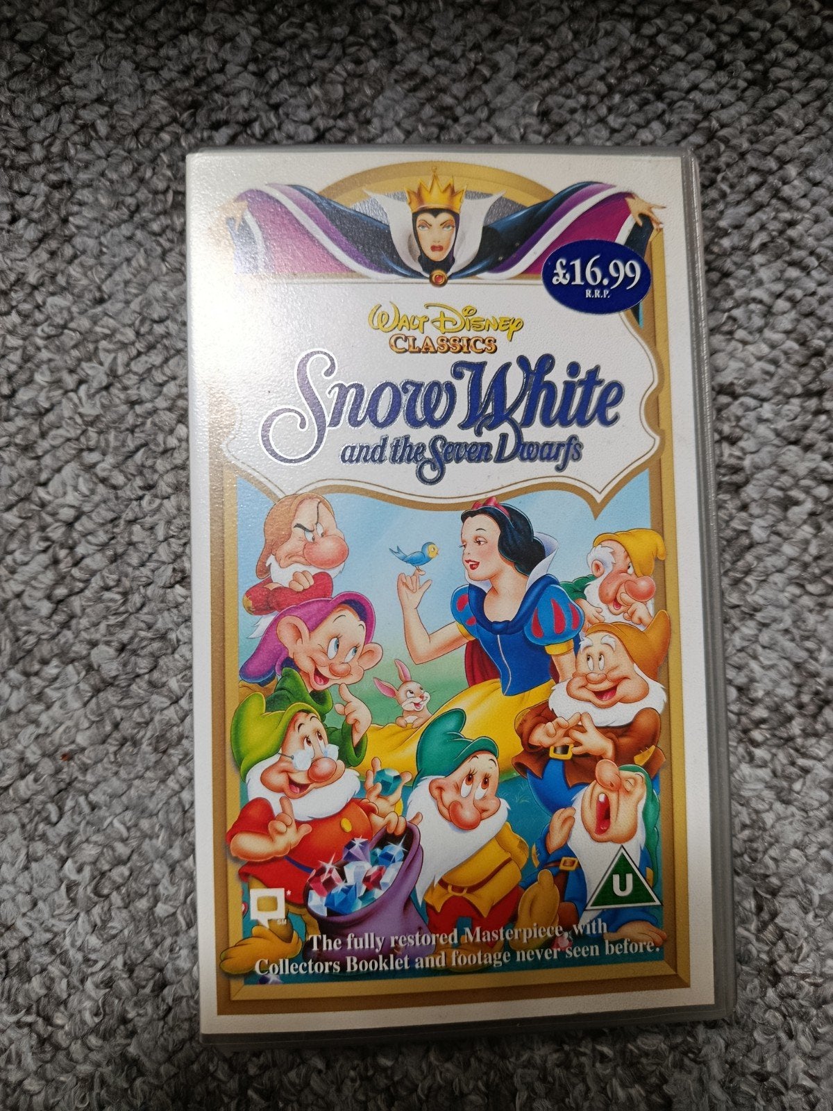 Sneeuwwitje Snow White Disney vhs tape collectors edition, Engels, Alle leeftijden, Kinderfilm, Ophalen of Verzenden