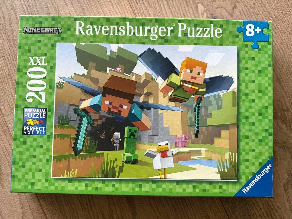 Nieuwe Ravensburger Minecraft Puzzel 200 XXL stukjes, Ophalen of Verzenden, Meer dan 50 stukjes, Nieuw, 6 jaar of ouder