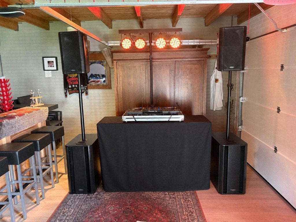 Geluidsset te huur – Plug & Play – tot 150 personen, Inclusief kabels, Ophalen, Speakerset, Overige merken