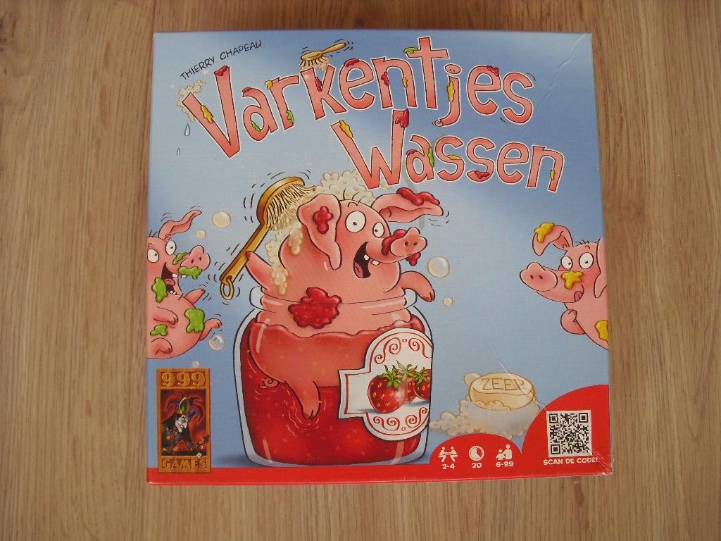 Varkentjes wassen compleet en keurig spel, Hobby en Vrije tijd, Gezelschapsspellen | Bordspellen, Een of twee spelers, Ophalen of Verzenden