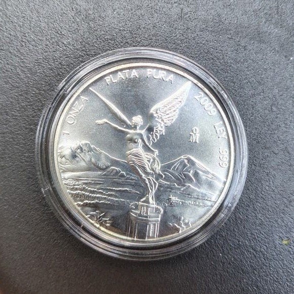 2009 Zilveren Munt 1 Oz Zilver - Mexicaanse Libertad, Ophalen of Verzenden, Losse munt, Zilver