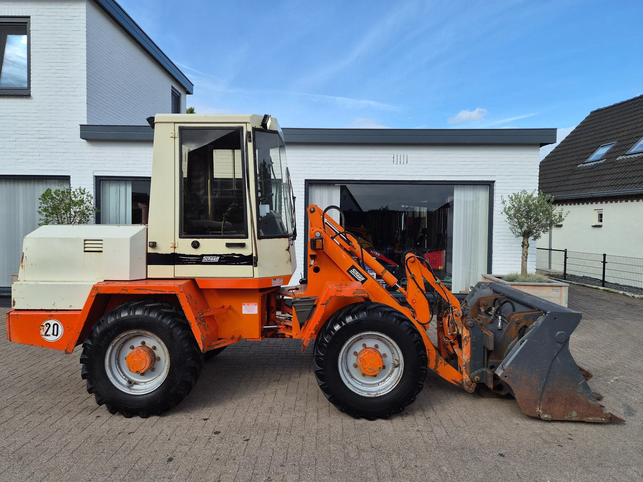 Schaeff Skl835 loader shovel bak en lepels terex, Wiellader of Shovel