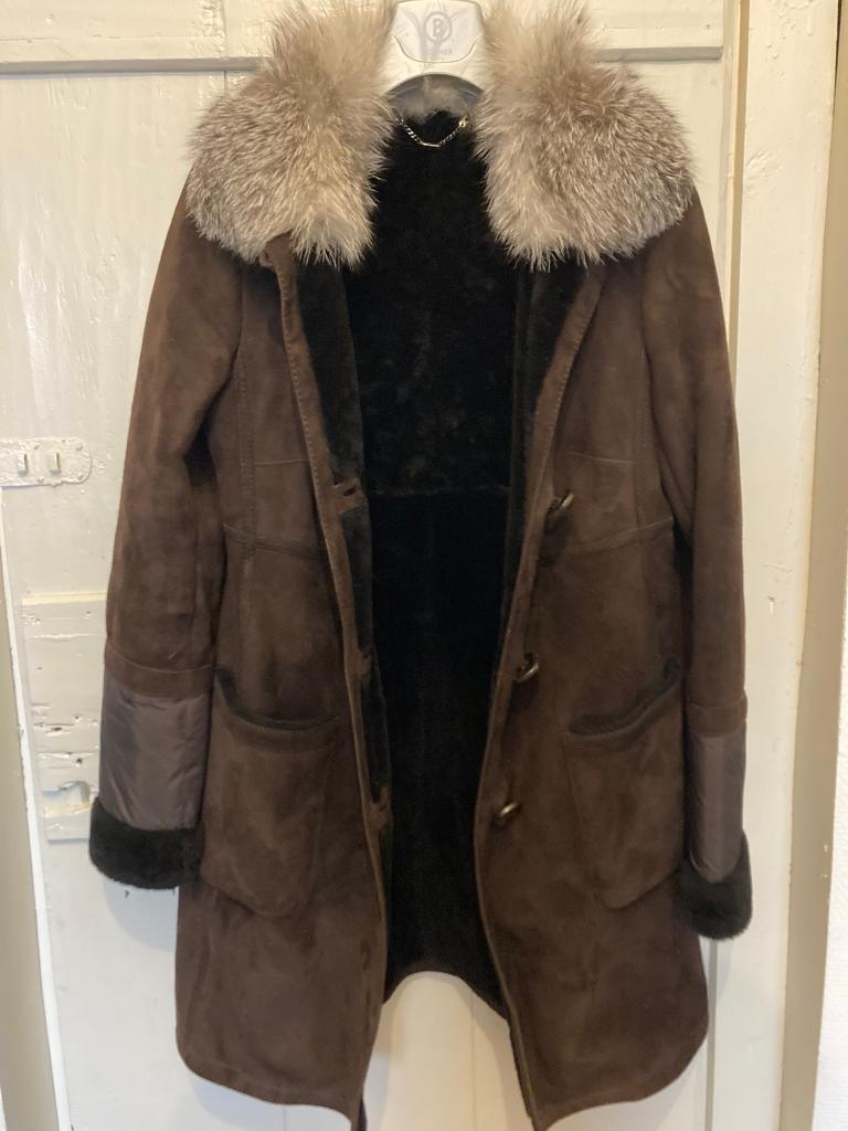 BOGNER d.bruine lammy coat 40, Kleding | Dames, Jassen | Winter, Maat 38/40 (M), Bruin, Bogner, Ophalen of Verzenden