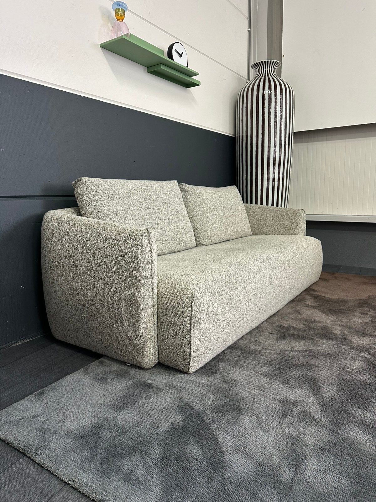 Nieuwstaat Montel icon | Montel 3-zitsbank, Ophalen, 75 tot 100 cm, Rechte bank, Stof