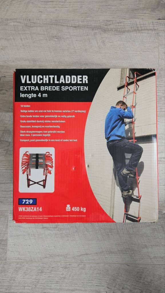 Vluchtladder 4 meter - Extra brede sporten, Ophalen of Verzenden