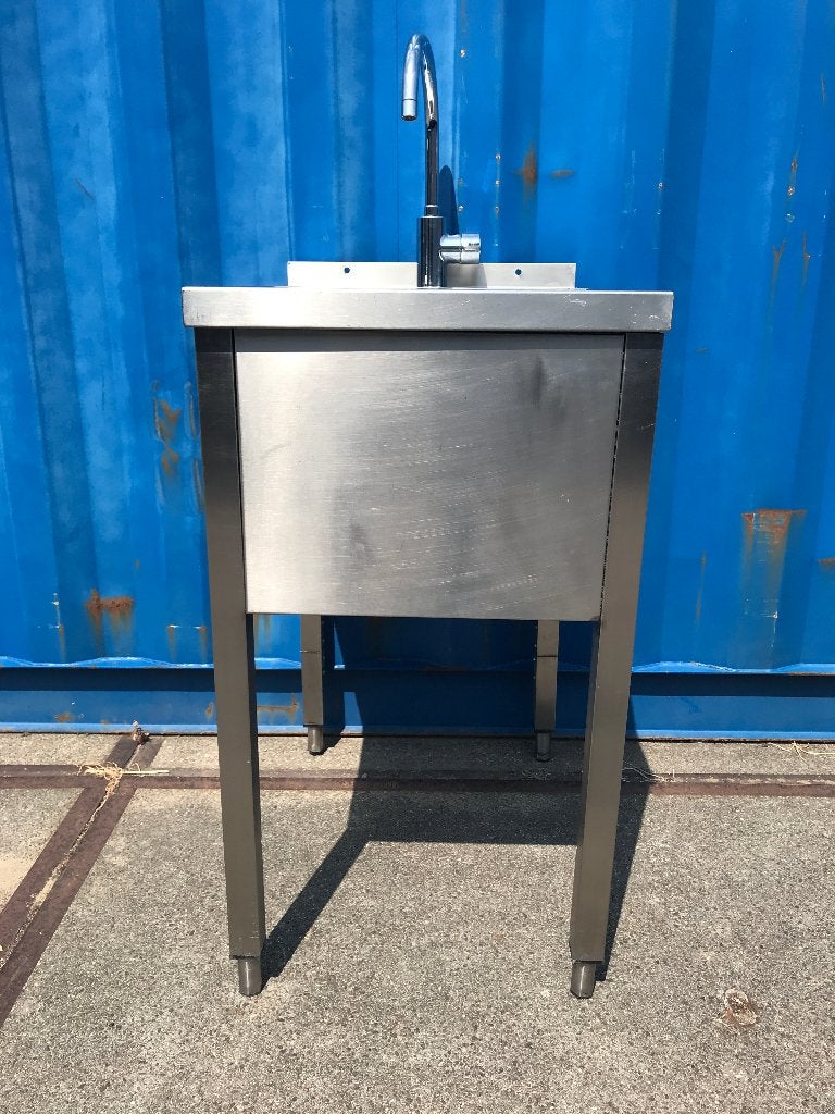 RVS wasbak / spoelbak  compact element unit met mengkraan, Ophalen, Gebruikt, 50 tot 100 cm, Minder dan 100 cm
