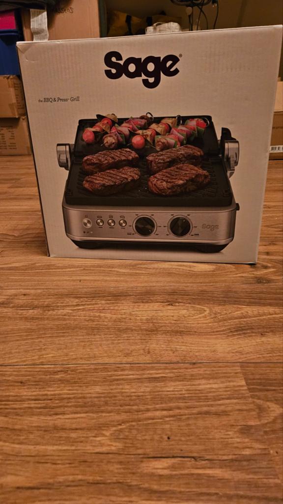 Sage SGR700, Witgoed en Apparatuur, Contactgrills, Zo goed als nieuw, Ophalen of Verzenden