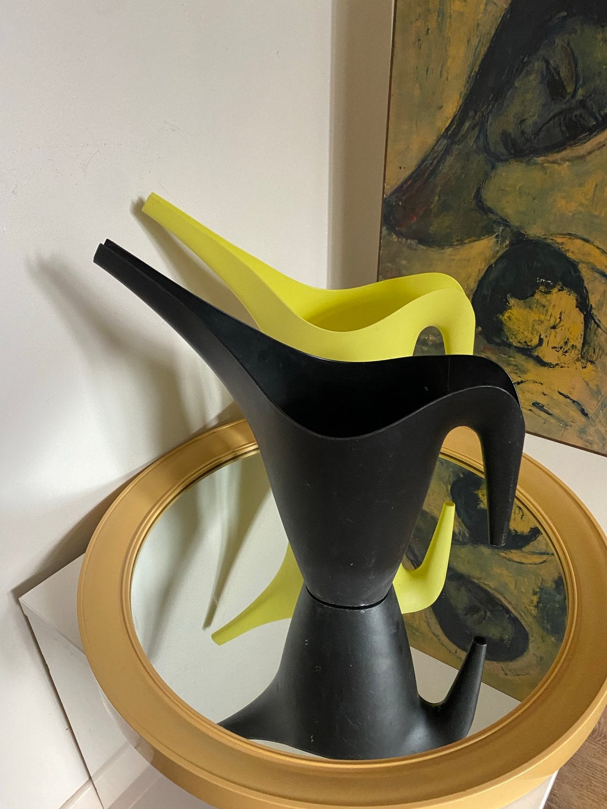 Set IKEA PS VÅLLÖ gieter - iconisch design van Monika Mulder, Ophalen of Verzenden, Gebruikt, Kunststof