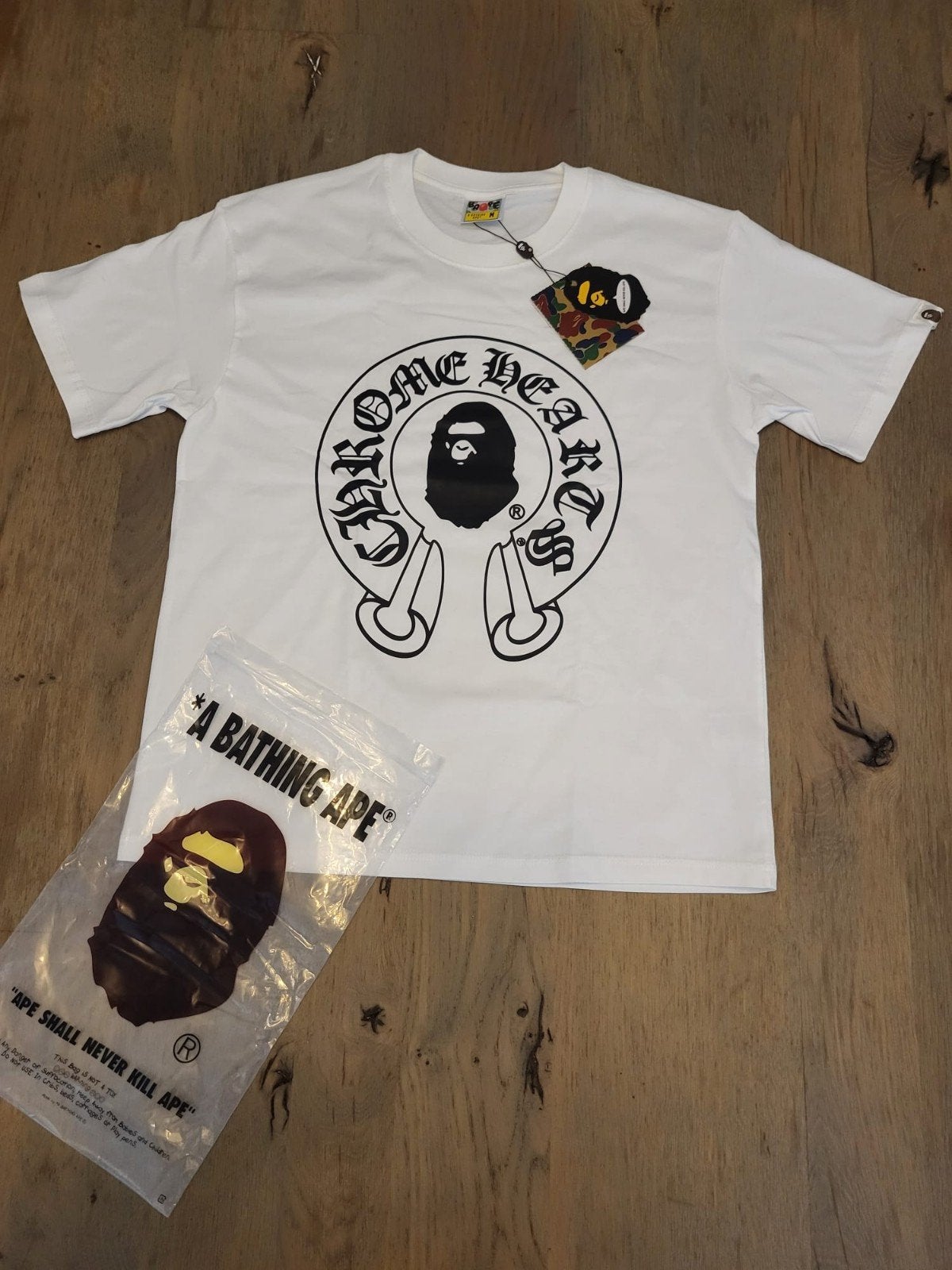 Bape×chrome hearts, Maat 48/50 (M), Wit, Nieuw, Ophalen of Verzenden
