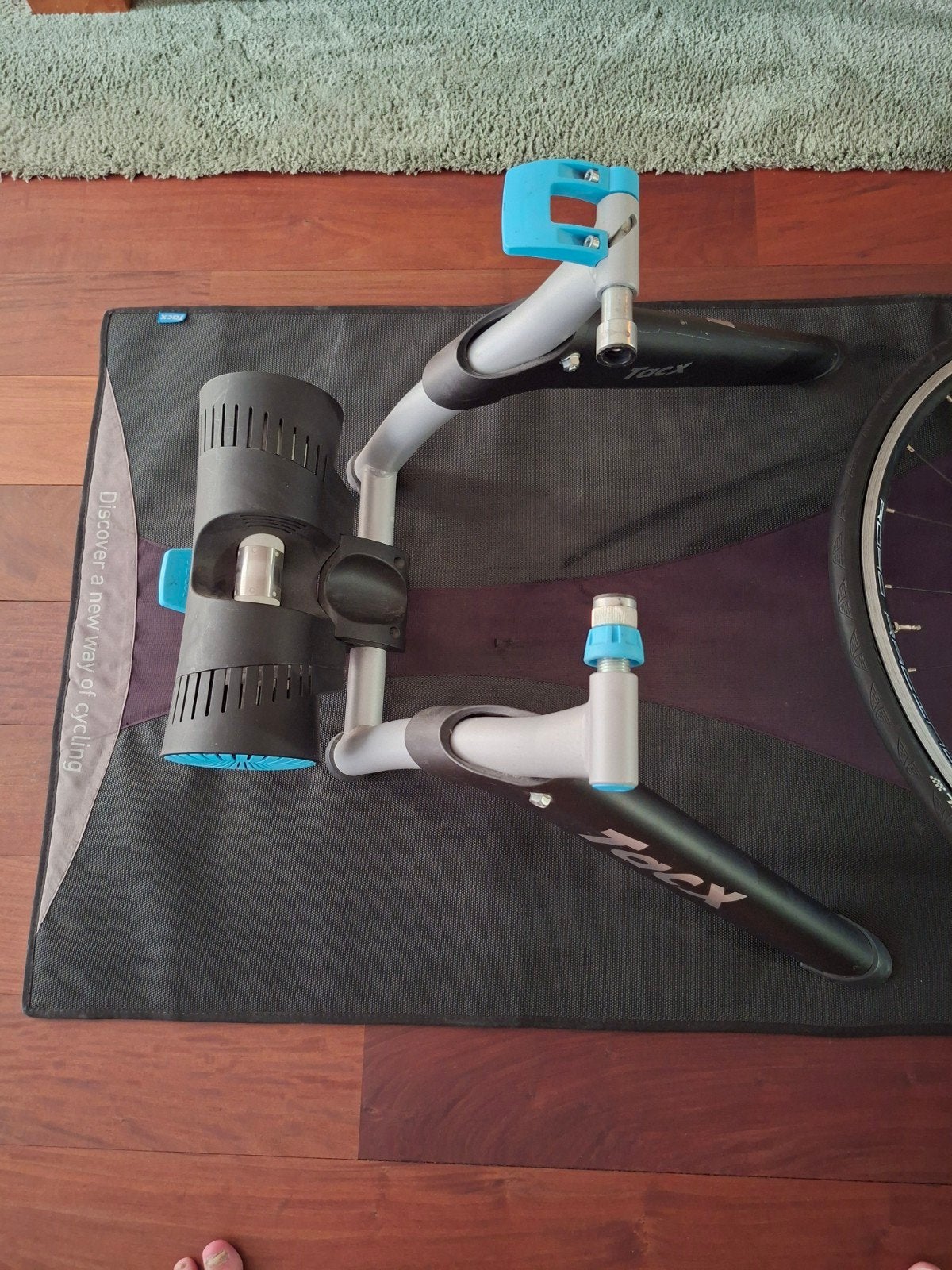 Tacx trainer bushido, incl. mat, wiel en standaard, Ophalen, Gebruikt, Overige typen
