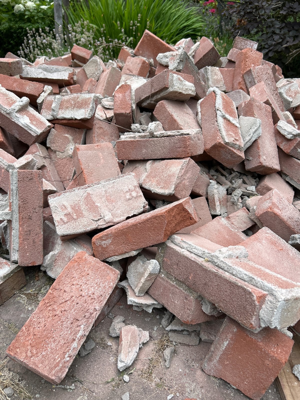 Gratis herbruikbare metselstenen - ca. 20 m2, Doe-het-zelf en Verbouw, Metselstenen, Ophalen, Gebruikt, Bakstenen