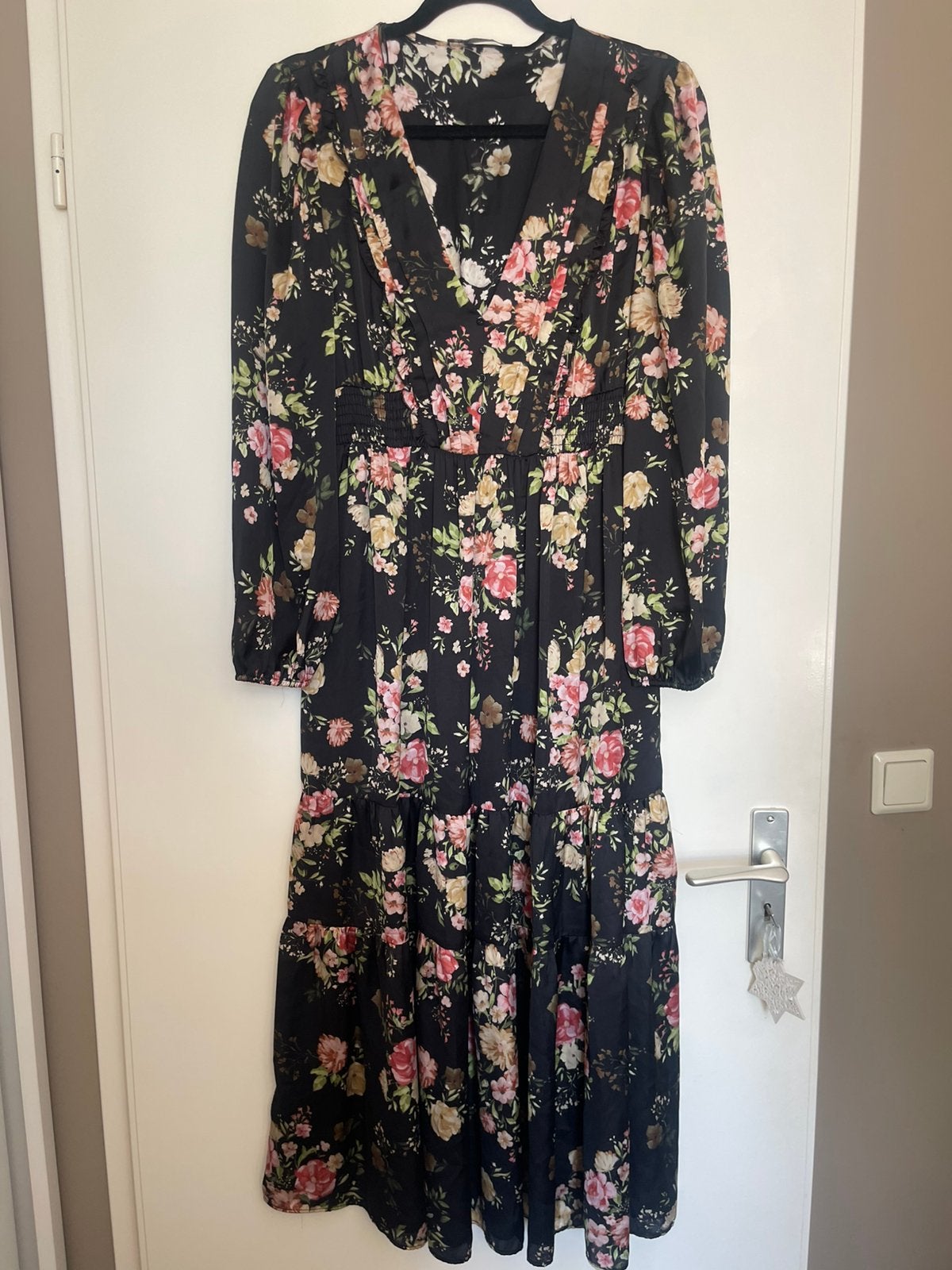 Zara prachtige maxi jurk maat L, Zwart, Maat 42/44 (L), Ophalen of Verzenden, Zo goed als nieuw