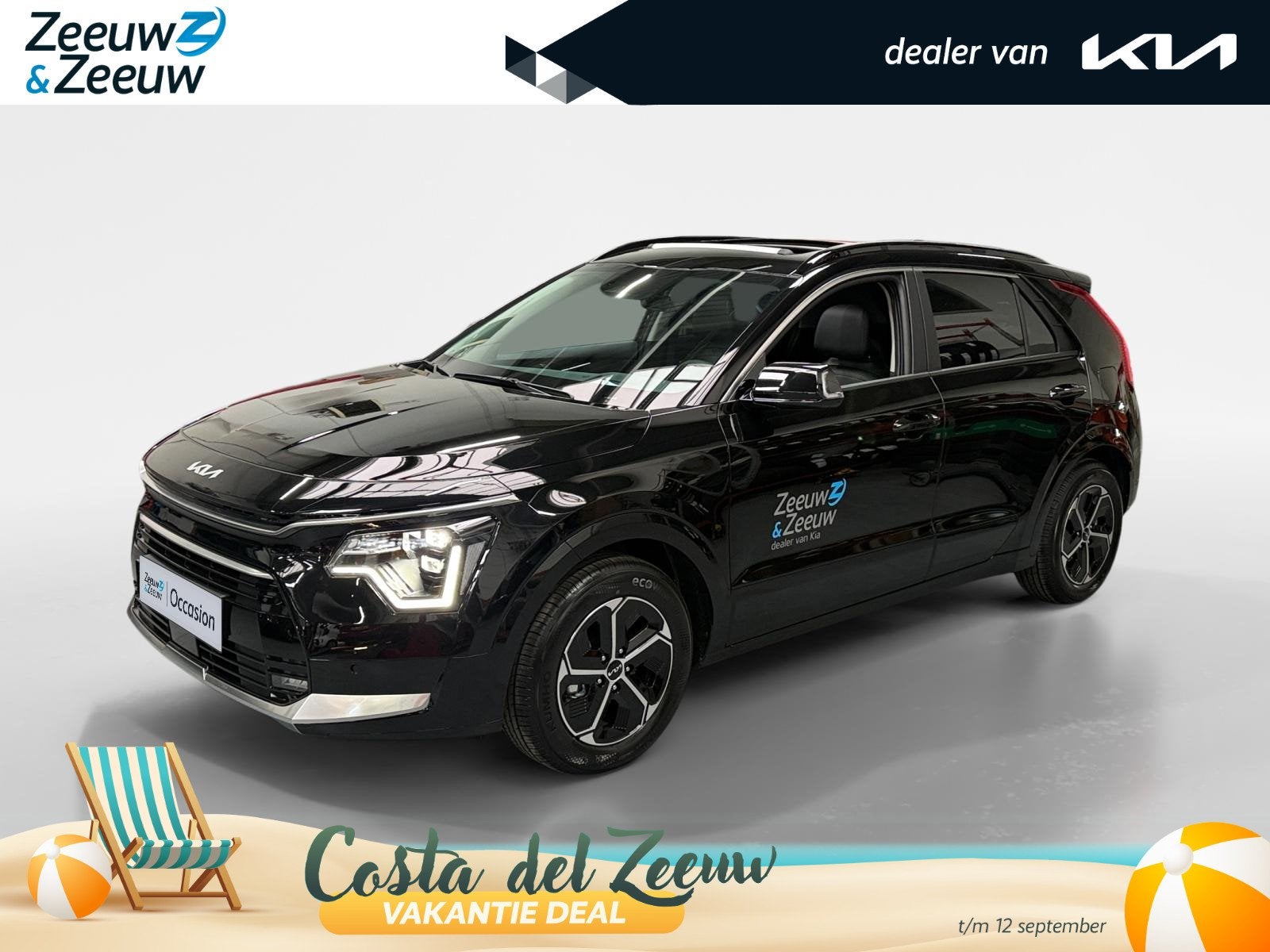 Kia Niro 1.6 GDi Hybrid DynamicPlusLine Stoel/stuur verwarmi, Auto's, Kia, 137 pk, Euro 6, Origineel Nederlands, Bedrijf