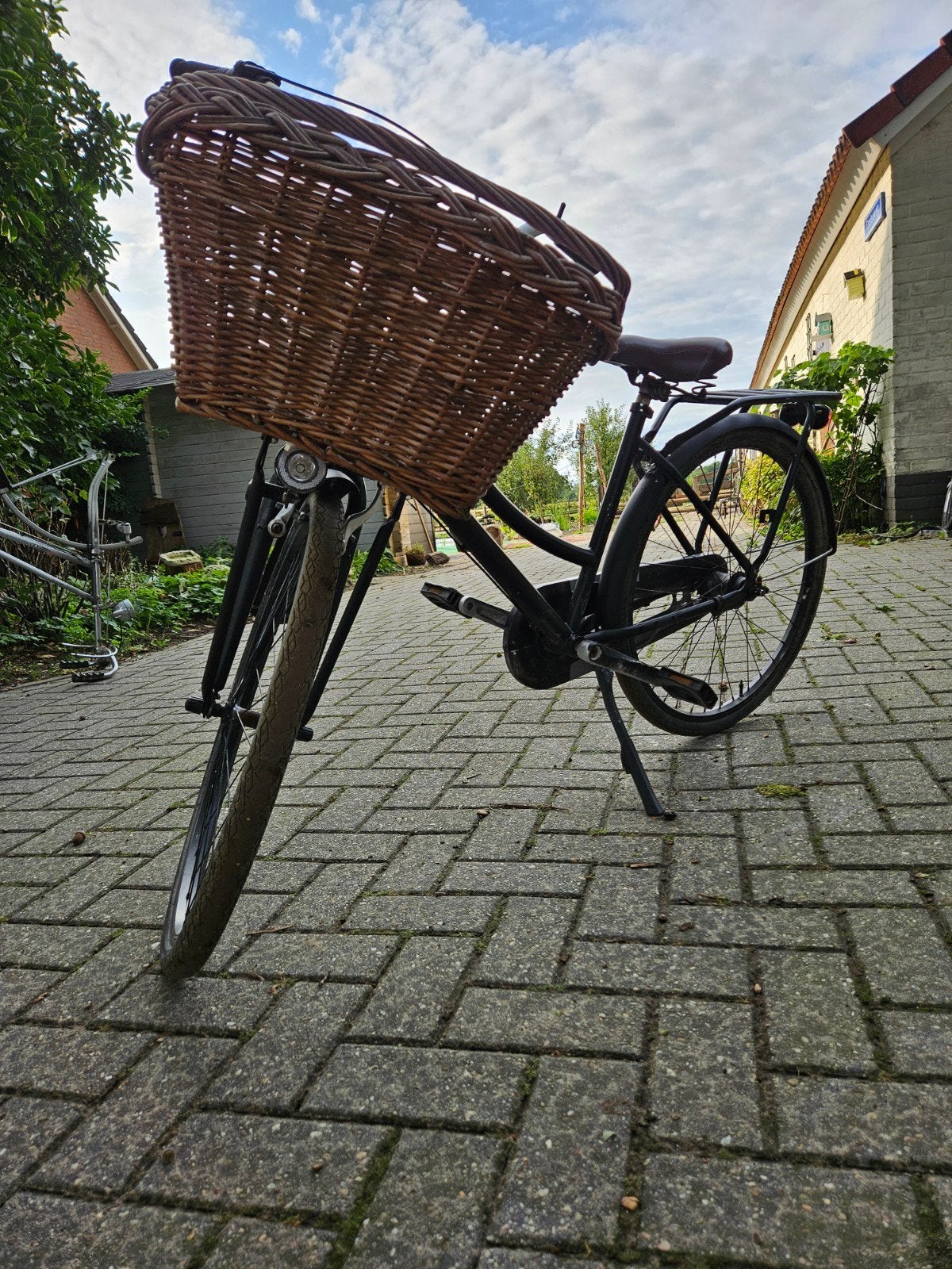 oude meiden  fiets, Fietsen en Brommers, Gebruikt, Velgrem, 1 kind, Ophalen