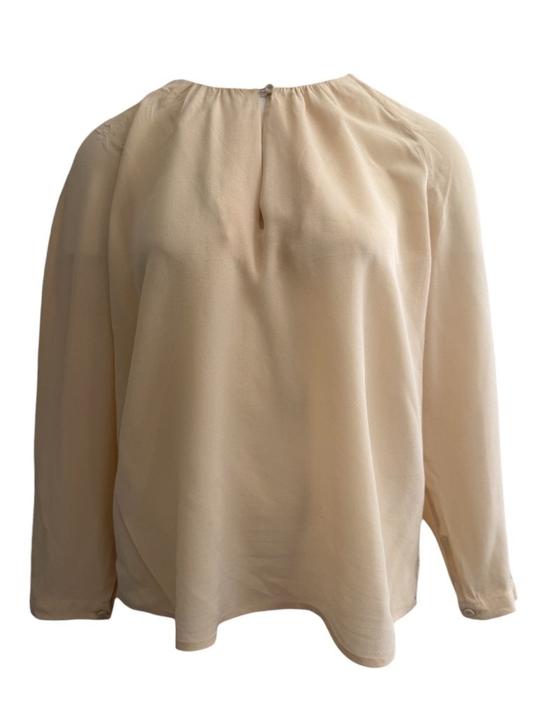 Closed shirt lange mouw M, Beige, Ophalen of Verzenden, Zo goed als nieuw, Lange mouw
