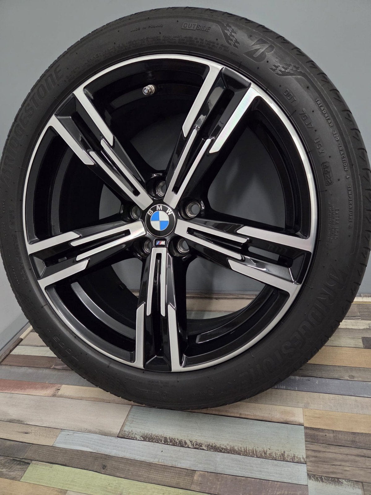BMW 18 inch velgen, breedte set, met Bridgestone Turanza, Auto-onderdelen, Ophalen, 18 inch, Gebruikt, Banden en Velgen