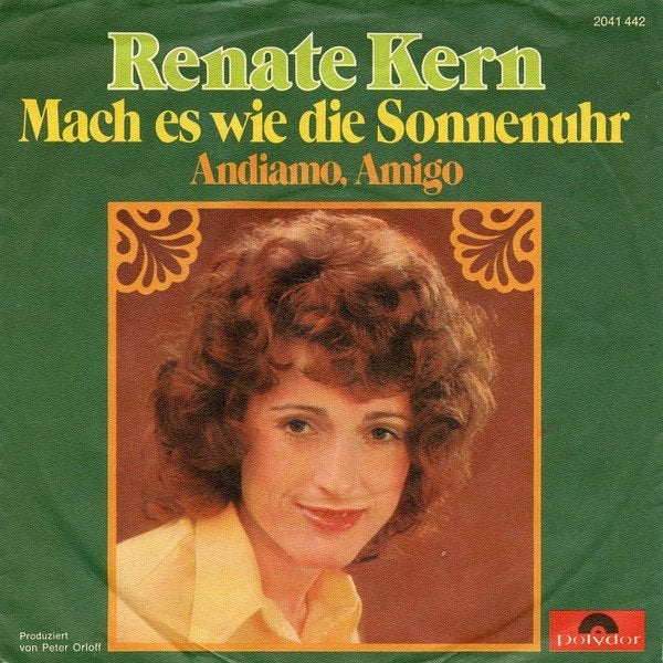 Renate Kern ' Andiamo Amigo vg++, Verzenden, Gebruikt, Overige formaten, Levenslied of Smartlap
