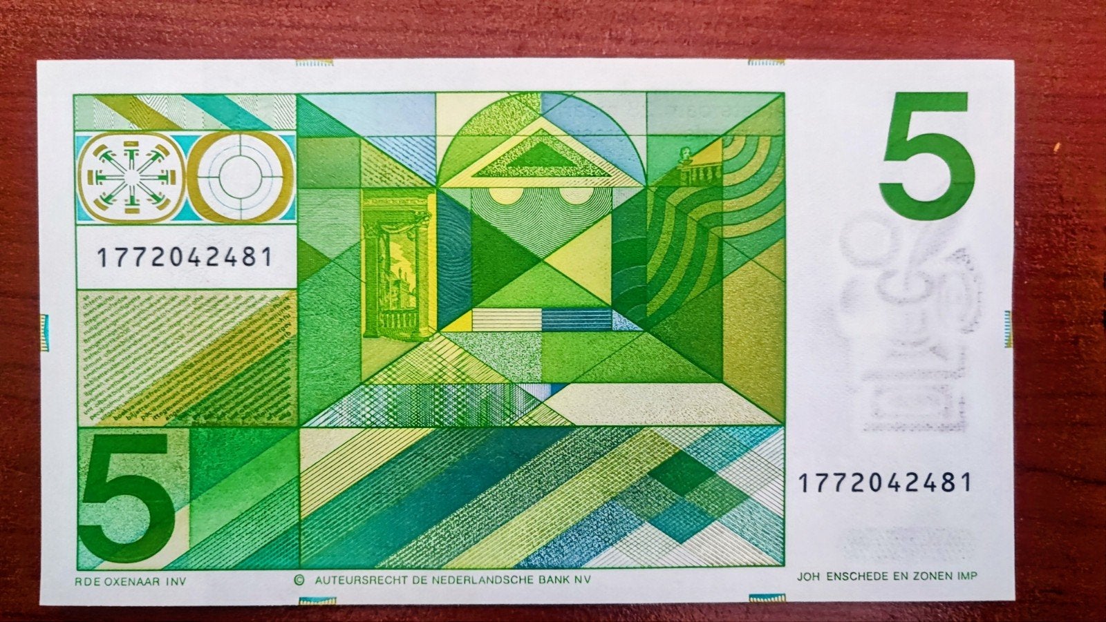 Nederlands Bankbiljet 5 Gulden 1973, Ophalen of Verzenden, 5 gulden, Los biljet