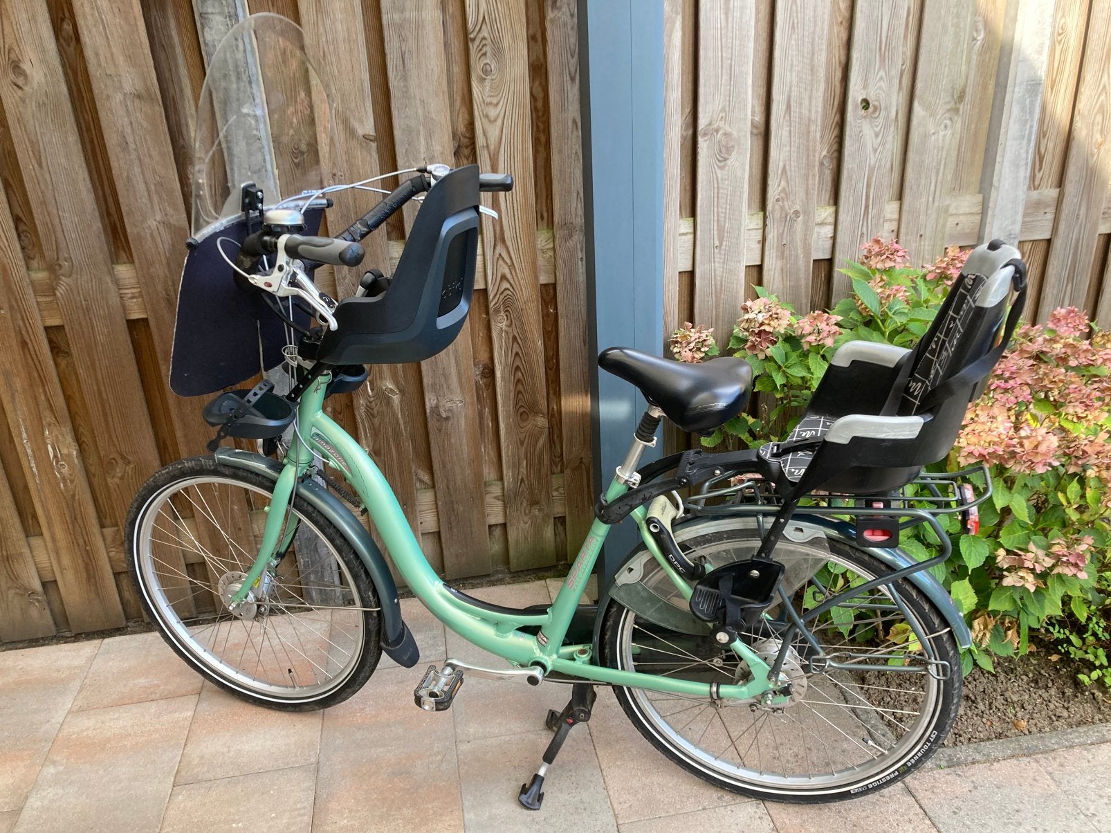 Damesfiets Sparta Mamafiets Moederfiets, Fietsen en Brommers, Ophalen, 2 zitjes, Sparta, Gebruikt